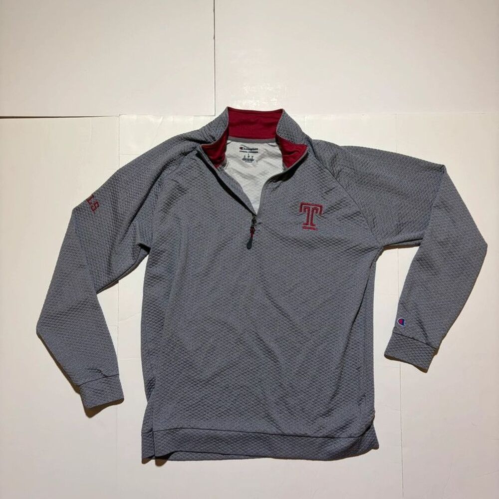 Grey Quilted Temple Champion Quarter zip size L